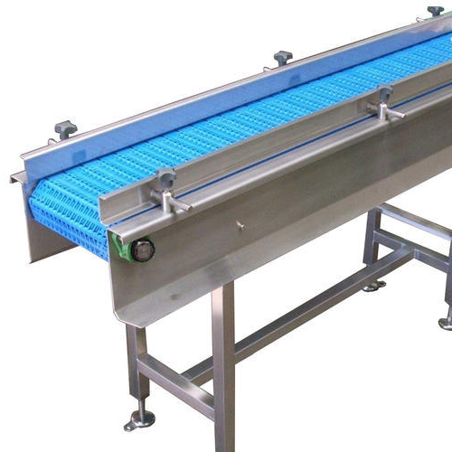 Stainless Steel Modular Conveyors, Capacity: 50-100 kg per feet