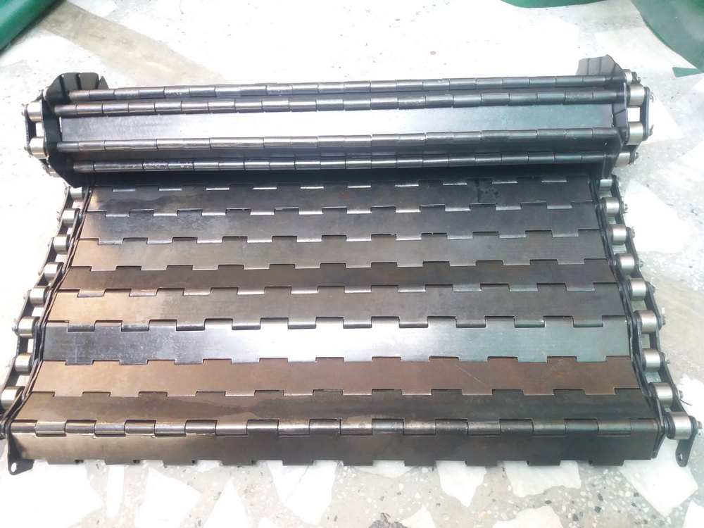 Steel Modular Slat Conveyor Belts, Belt Thickness: 5 mm