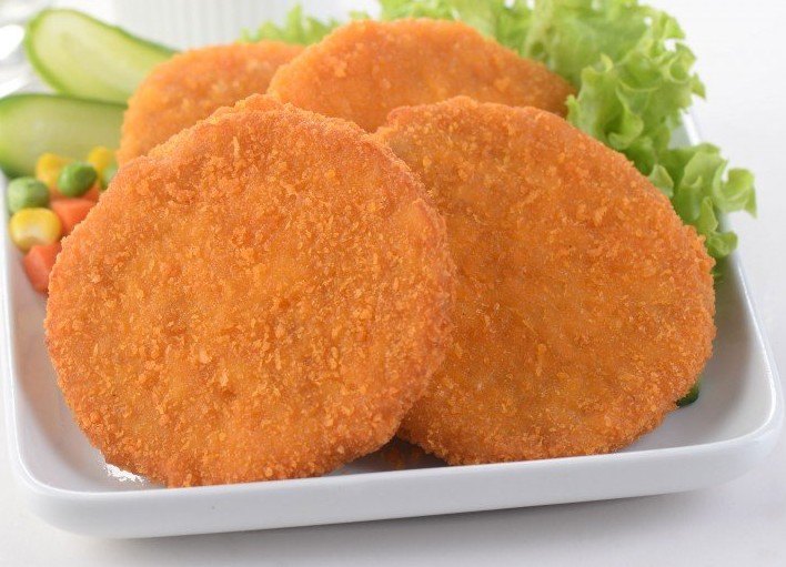 Golden Delights Mushroom Burger Patty, Dried: Frozen