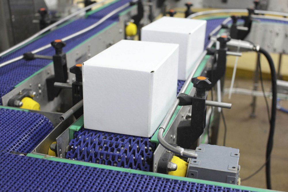 Automatic Stainless Steel Modular Conveyors, Operating Speed: 0-1 m/s, Capacity: 50-100 kg per feet