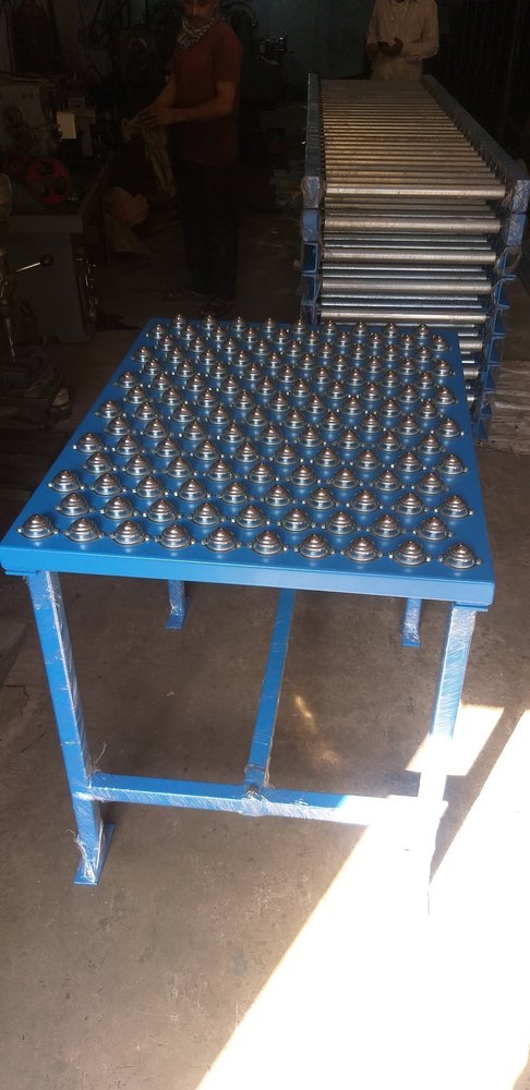 Mild Steel Ball Transfer Tables Conveyor, Capacity: 50-100 kg per feet