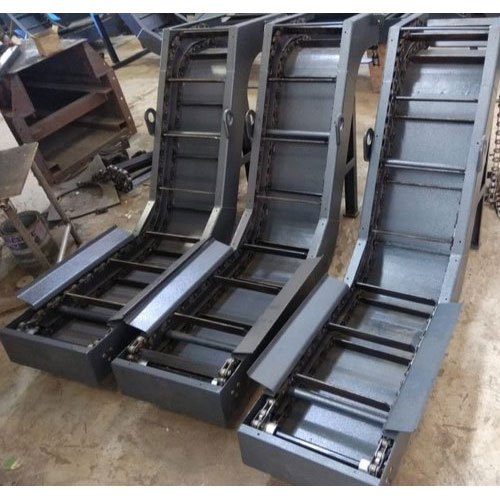Mild Steel Scrapper type chain Scraper Conveyor, Capacity: 150 kg/Hr