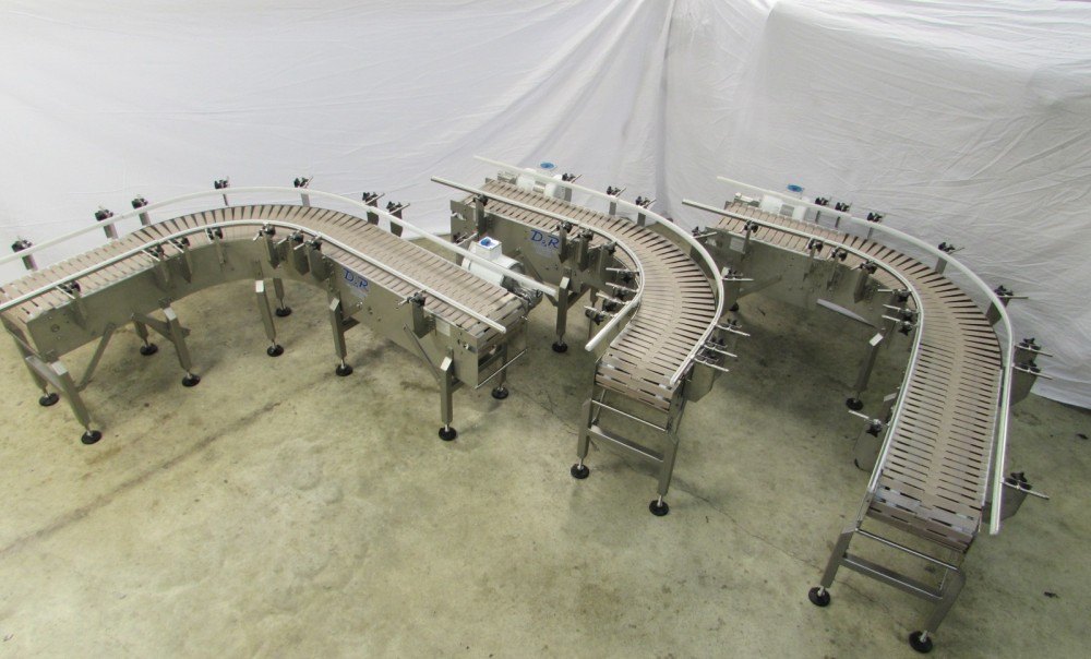 Stainless Steel Slat Chain Conveyors, Capacity: 50 Kg Per Feet