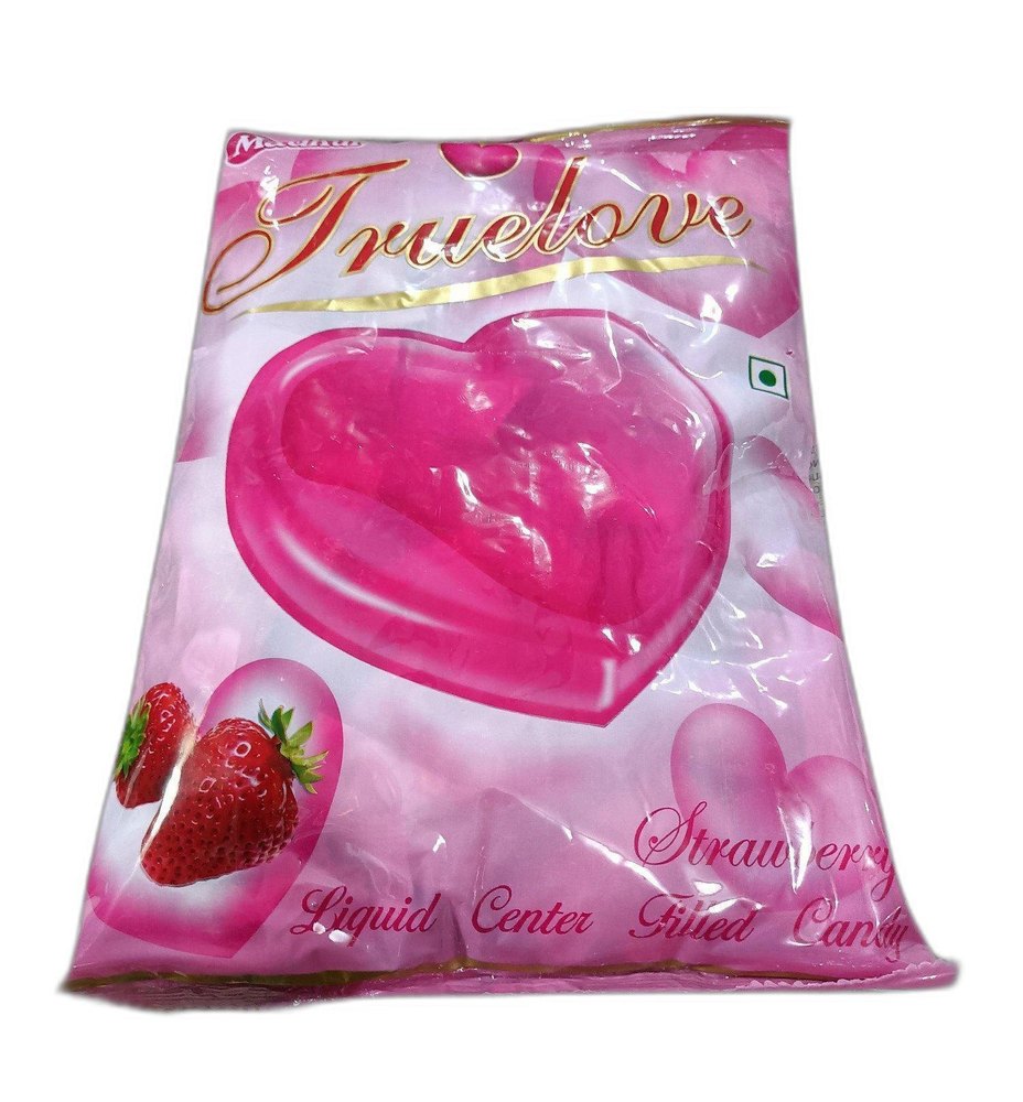 Pink Heart Madhur Strawberry Candy, Packaging Type: Packet, Packaging Size: 50 Pieces