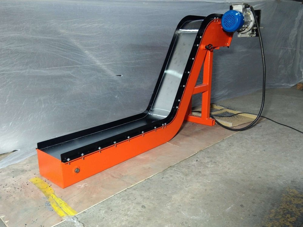 Mild Steel Belt Chip Conveyor, For Industrial, Capacity: 2000LPM