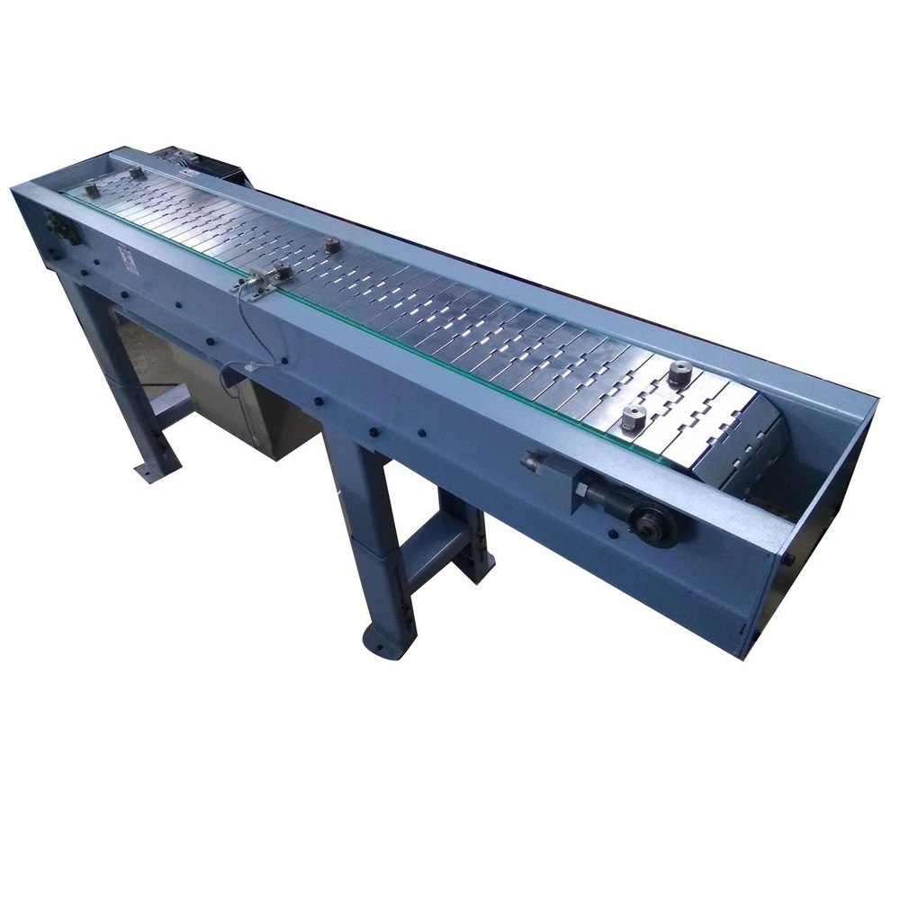 Stainless Steel SS Crate Chain Conveyor, Capacity: 50 kg