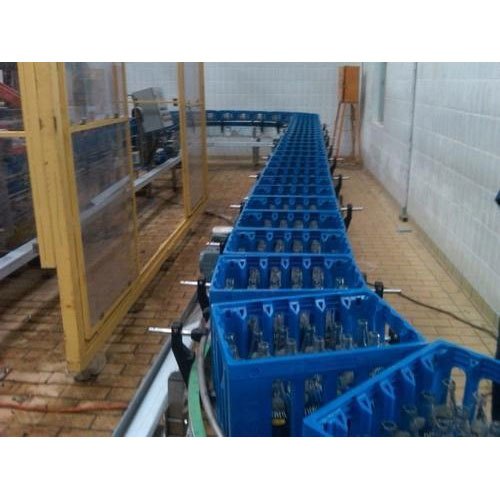 Indus Engineering Mild Steel Crate Conveyor System, Material Handling Capacity: 1-50 kg per feet