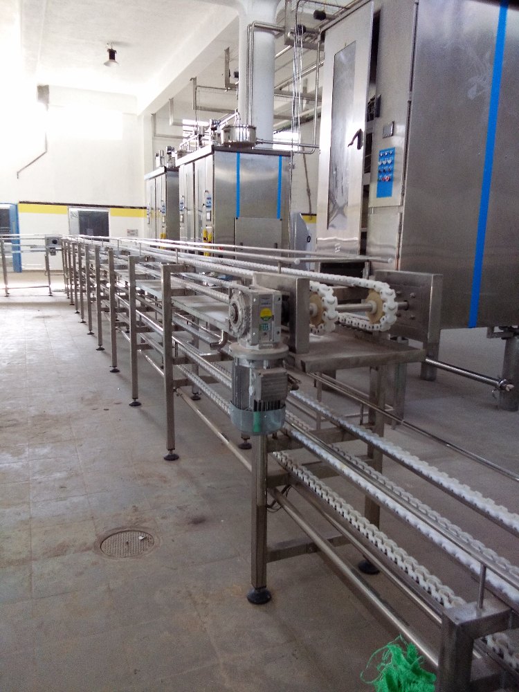 Stainless Steel Milk Crate Conveyor System, Material Handling Capacity: 1-50 kg per feet