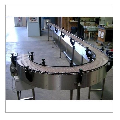 MNT Industries Stainless Steel Crate Conveyor System, Material Handling Capacity: 100 kg per feet