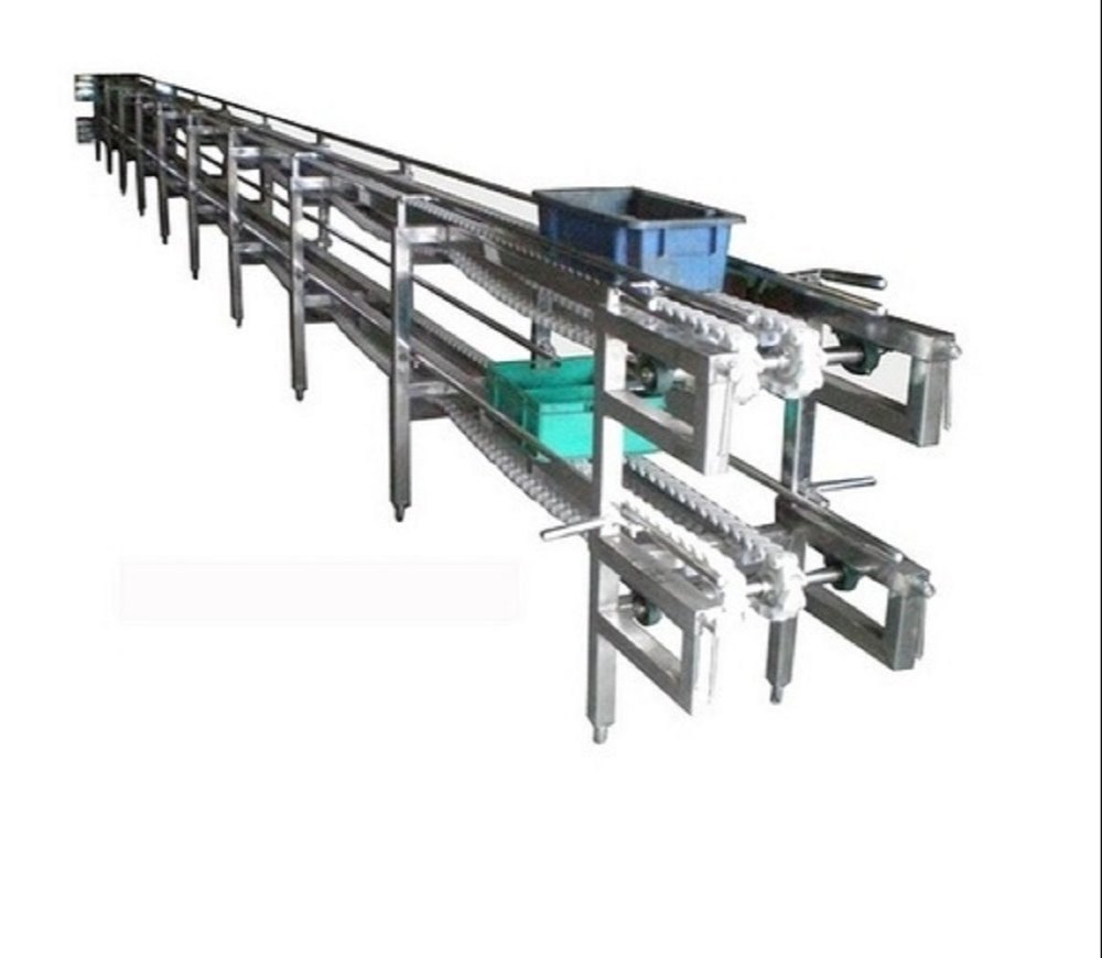 Mild Steel Belt Crate Conveyor System