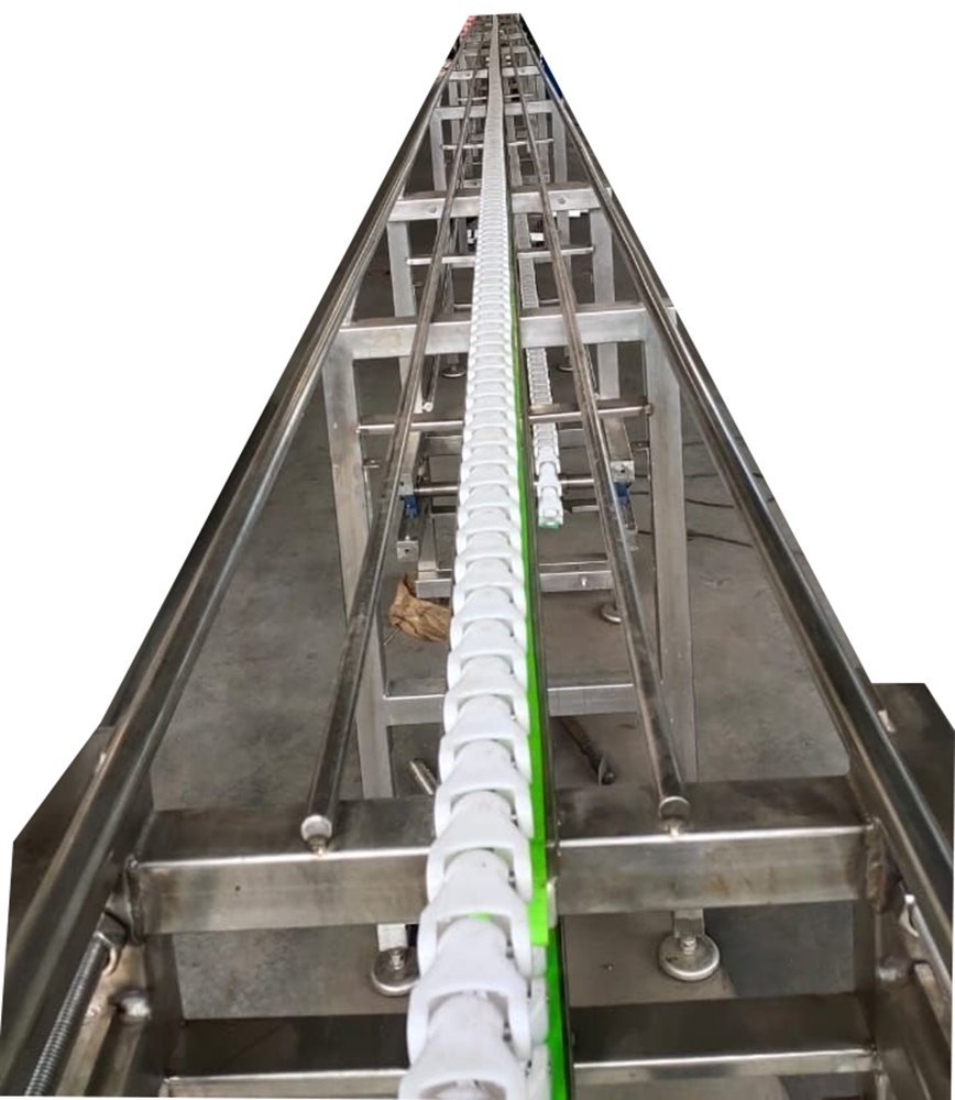 Stainless Steel Vertical Conveyors Crate Conveyor System, Capacity: 200 Kg Per Feet