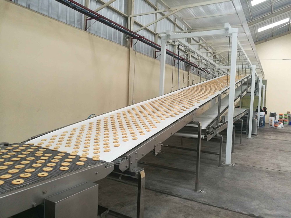 Steel Chain Biscuit Cooling Conveyor