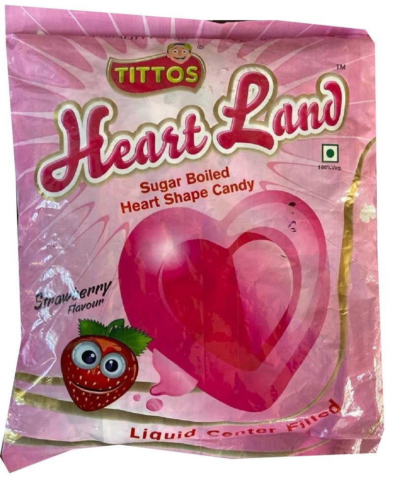 Tittos Pink Strawberry Flavoured Candy, Packaging Type: Packet, Packaging Size: 100 Toffee