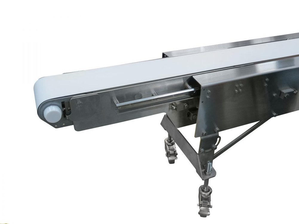 SS 304 and MS Belt Sliding Conveyor, Capacity: 1-50 kg per feet