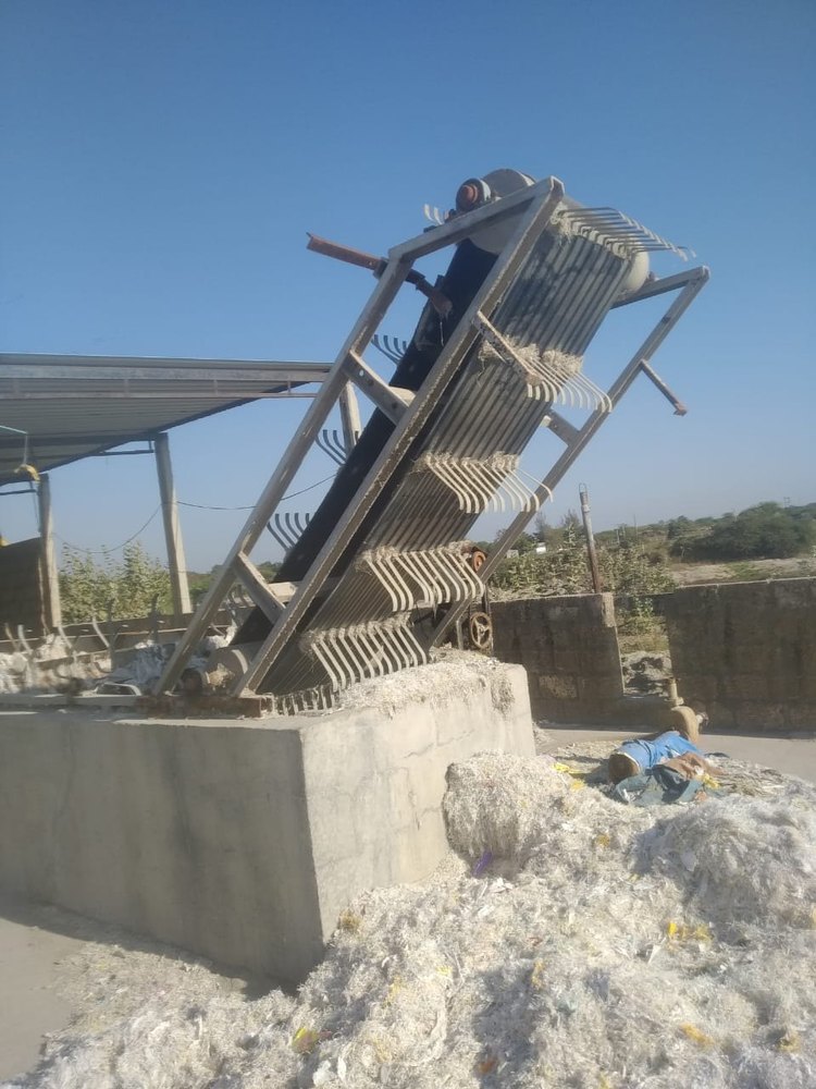 Mild Steel Belt Plastic Washing Plant Conveyor