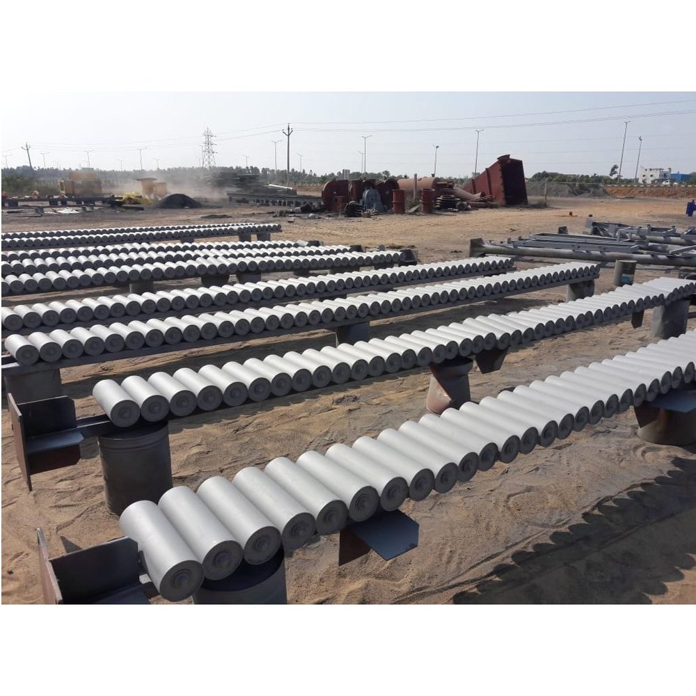 6 Inch Mild Steel Carrying Roller, Roller Length: 1.3 Feet