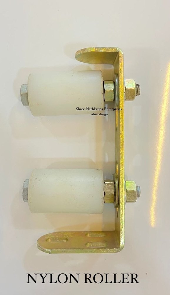 40 mm Mild Steel Double Stud Guide Post Nylon Roller, Roller Length: 70 mm