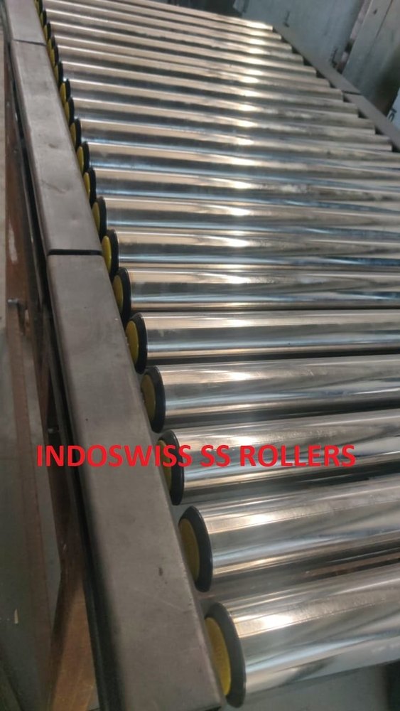 50 Mm Ms Stainless Steel Roller, Roller Length: 100 To 1000
