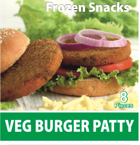 funbytes foods Deep Fry Frozen Burger Tikki, Packaging Type: Ld Bags