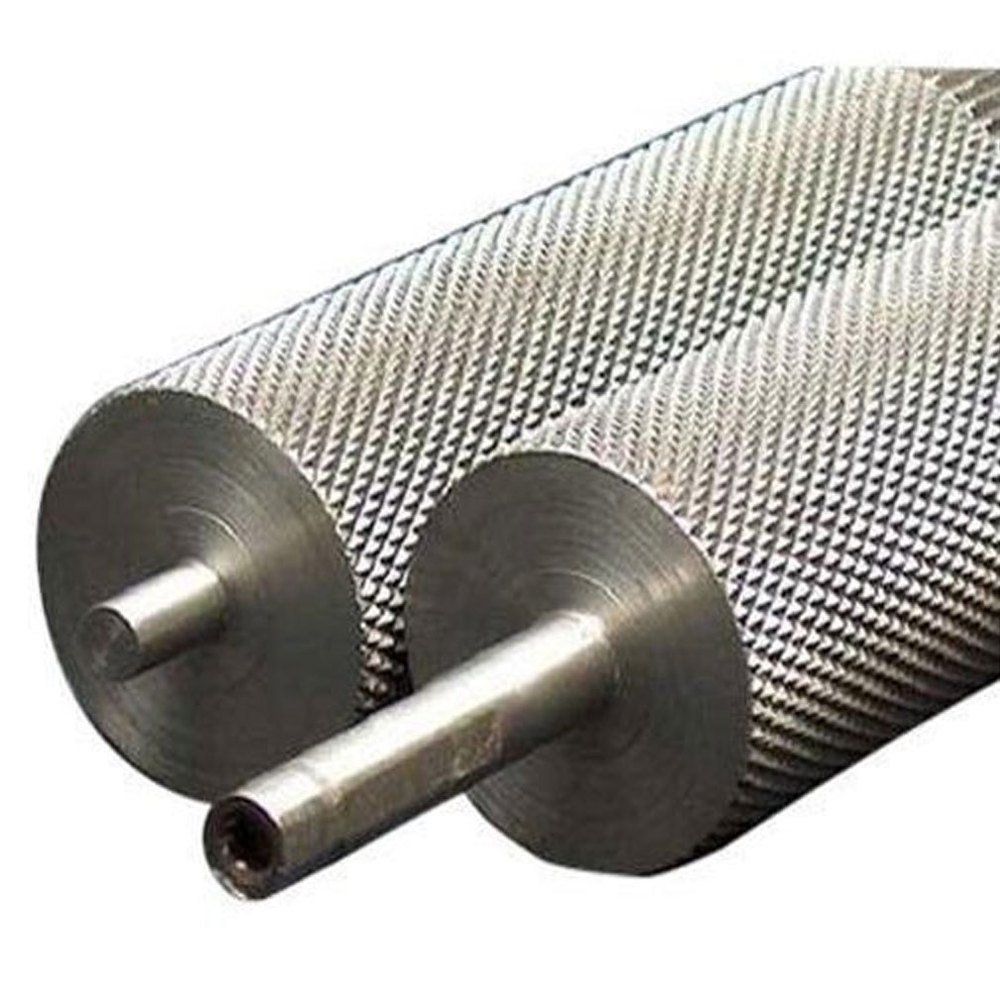 MS Polished Knurling Roller, 1500 mm, 1250 mm