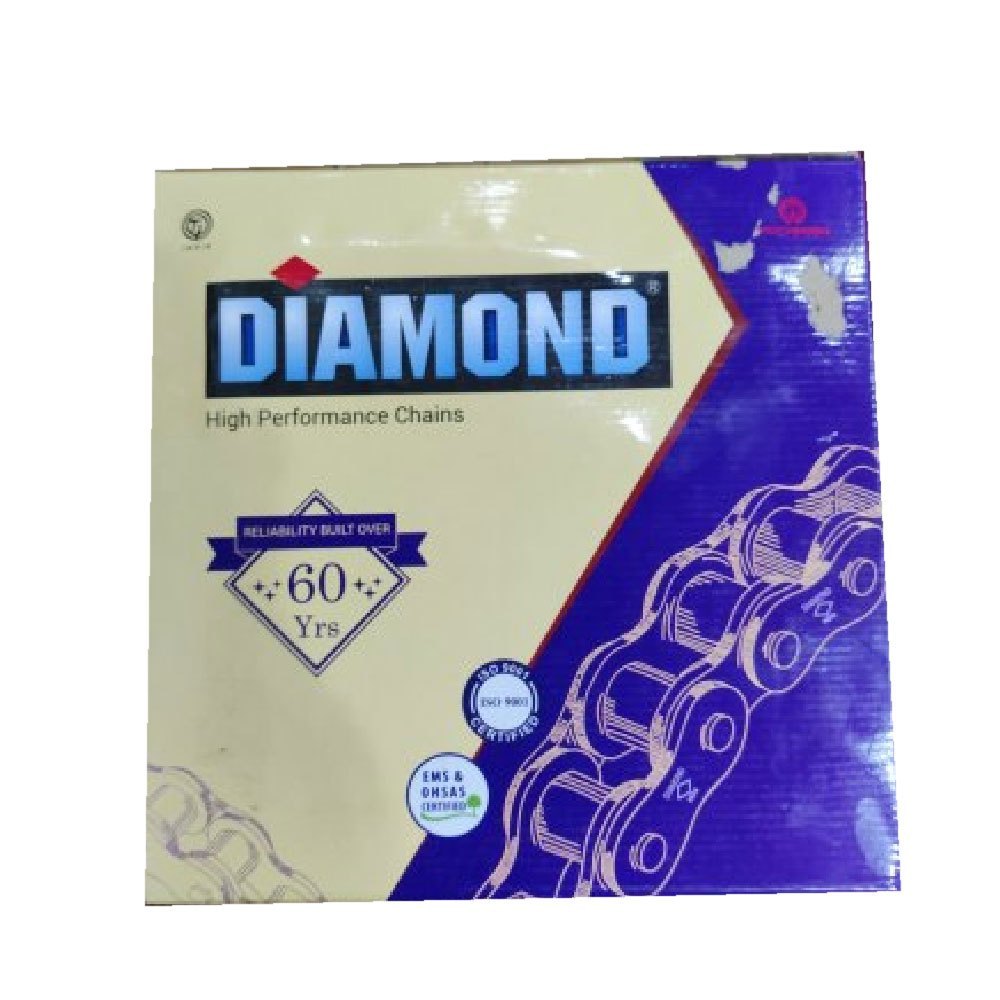Diamond Roller Chain, Roller Dia: 0.1inch, Inside Width: 11.5mm