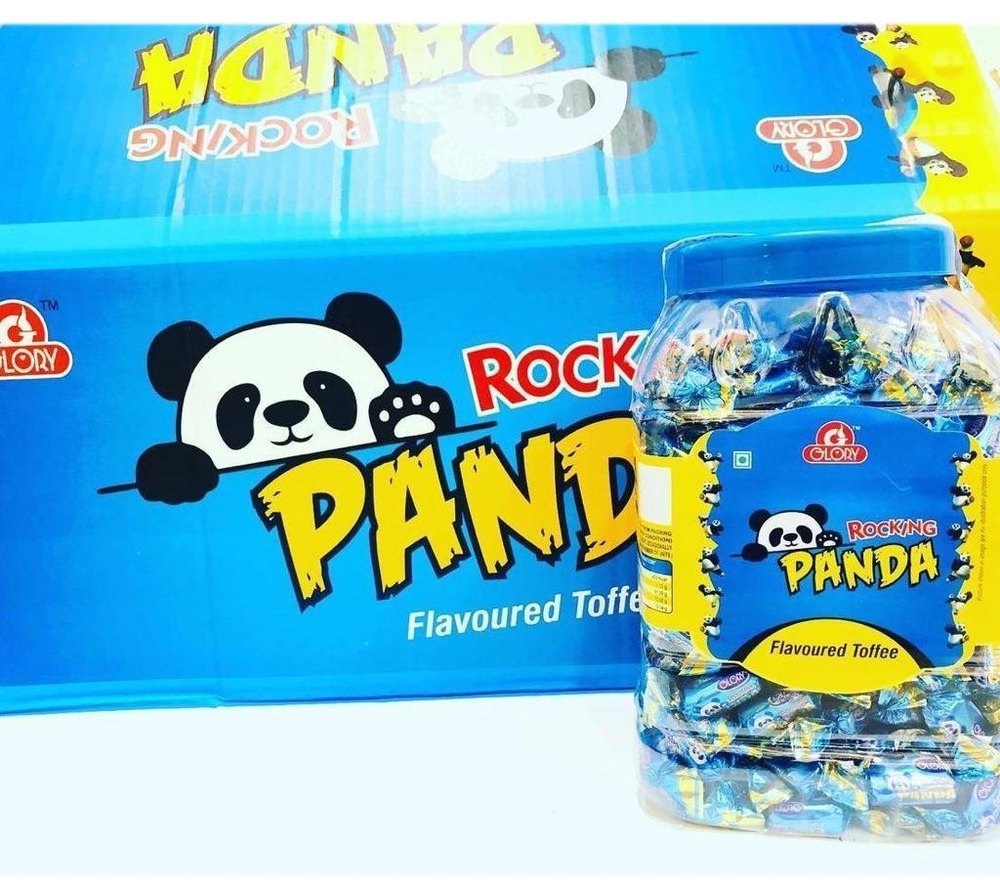 Glory Rocking Panda Flavoured Toffee, Packaging Type: Plastic Jar, Packaging Size: 100 Pieces