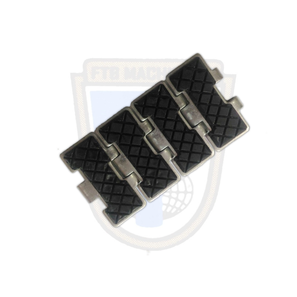 1.5 Inch Rubber Top Conveyor Chain, Inside Width: 3.5 Inch