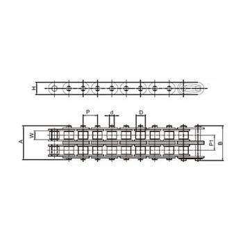 Straight Side Plate Chains