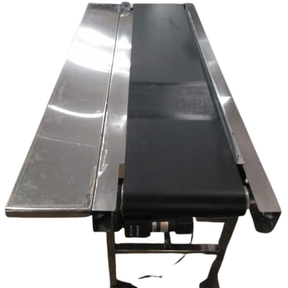 Stainless Steel Flat Belt Conveyor, For Packaging, Material Handling Capacity: 100kg/m