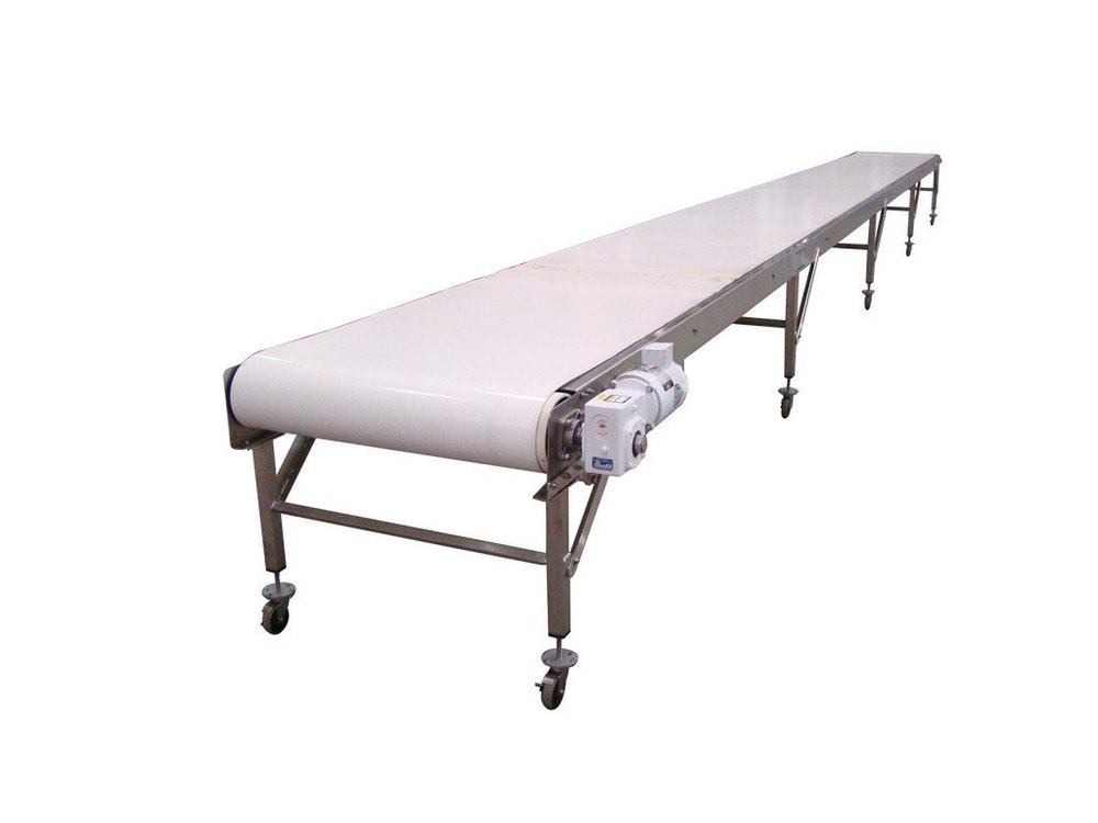 Mild Steel PVC Belt Conveyor, For Industrial Usage, Material Handling Capacity: 60 kg/M