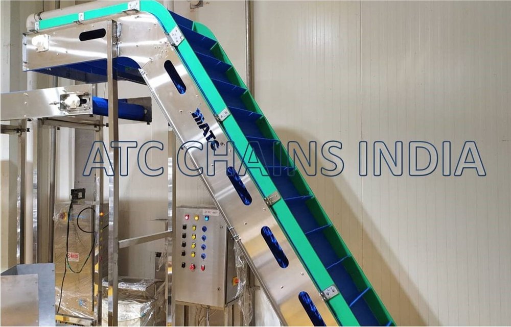 ATC Chain Mild Steel Pvc Belt Conveyor System, For Packaging, Material Handling Capacity: 200 Kg