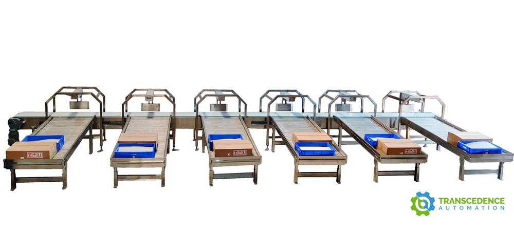 Transcedence Automation Sorting Conveyor System, For Packaging, Material Handling Capacity: 45 Cartons/Min