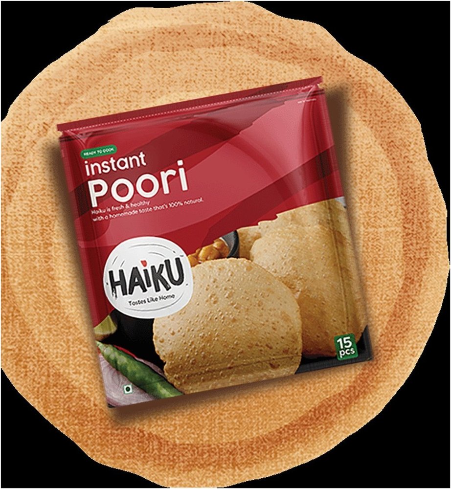 Salted Haiku Instant Poori, Packaging Type: Pouch, Packaging Size: 15 Poori(pouch)