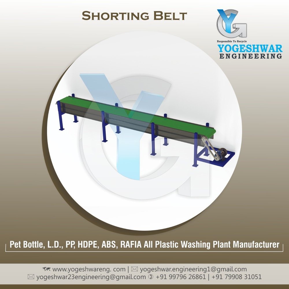 Rubber Flat Belt Conveyor, For Industrial