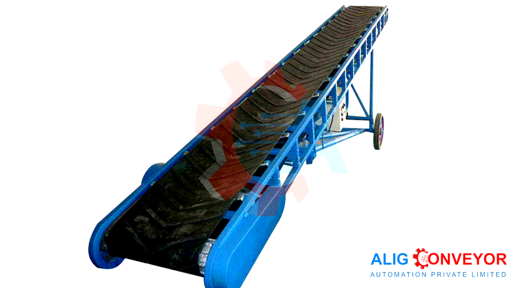 Rubber Belt Conveyor, Material Handling Capacity: 200 Kgs/fleet
