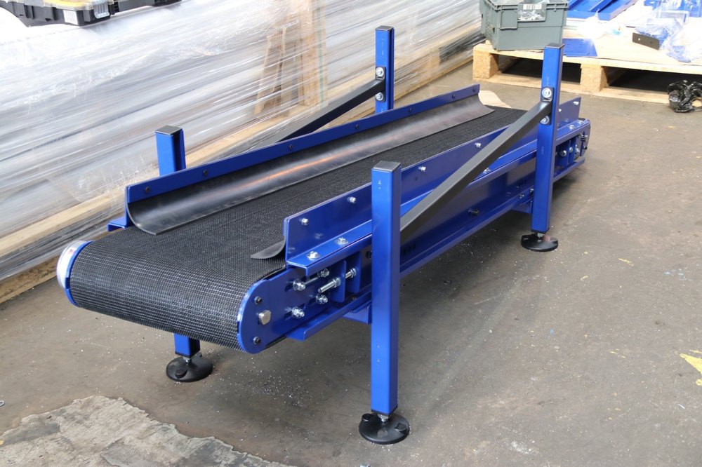 Rubber Belt Conveyor, Material Handling Capacity: 1-100 KG/mtr