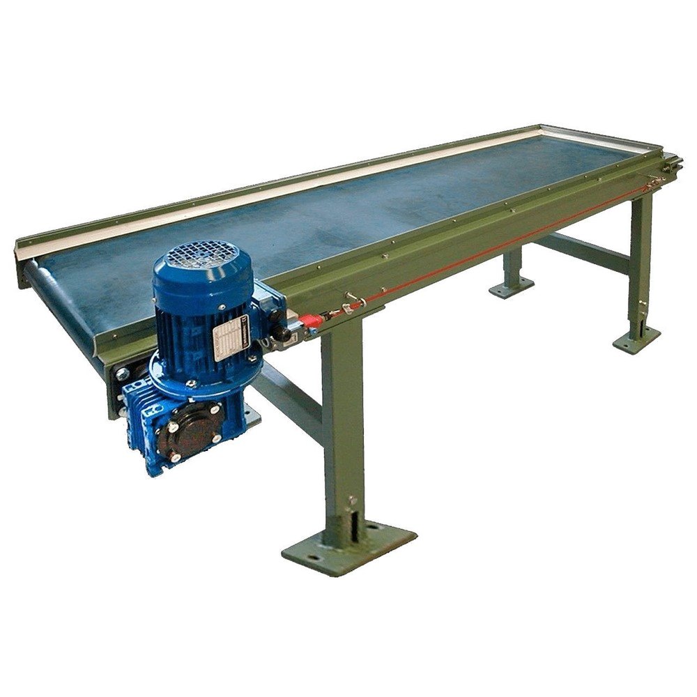 Semi Automatic Rubber Belt Conveyor, For Pharma, Material Handling Capacity: 50 kg/Feet