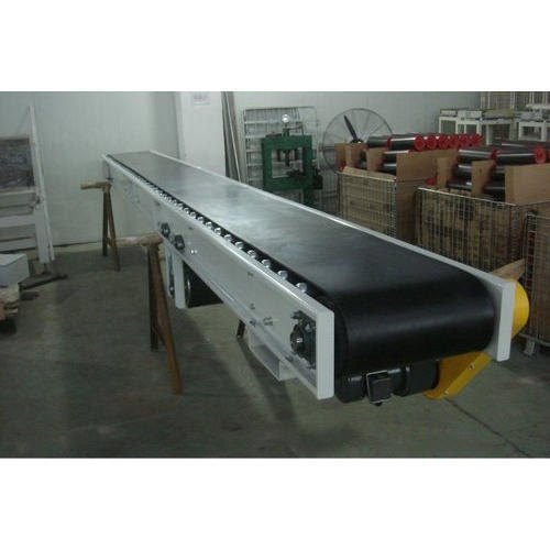Natural Halves Rubber Belt Conveyor, Capacity: 50-100 kg per feet