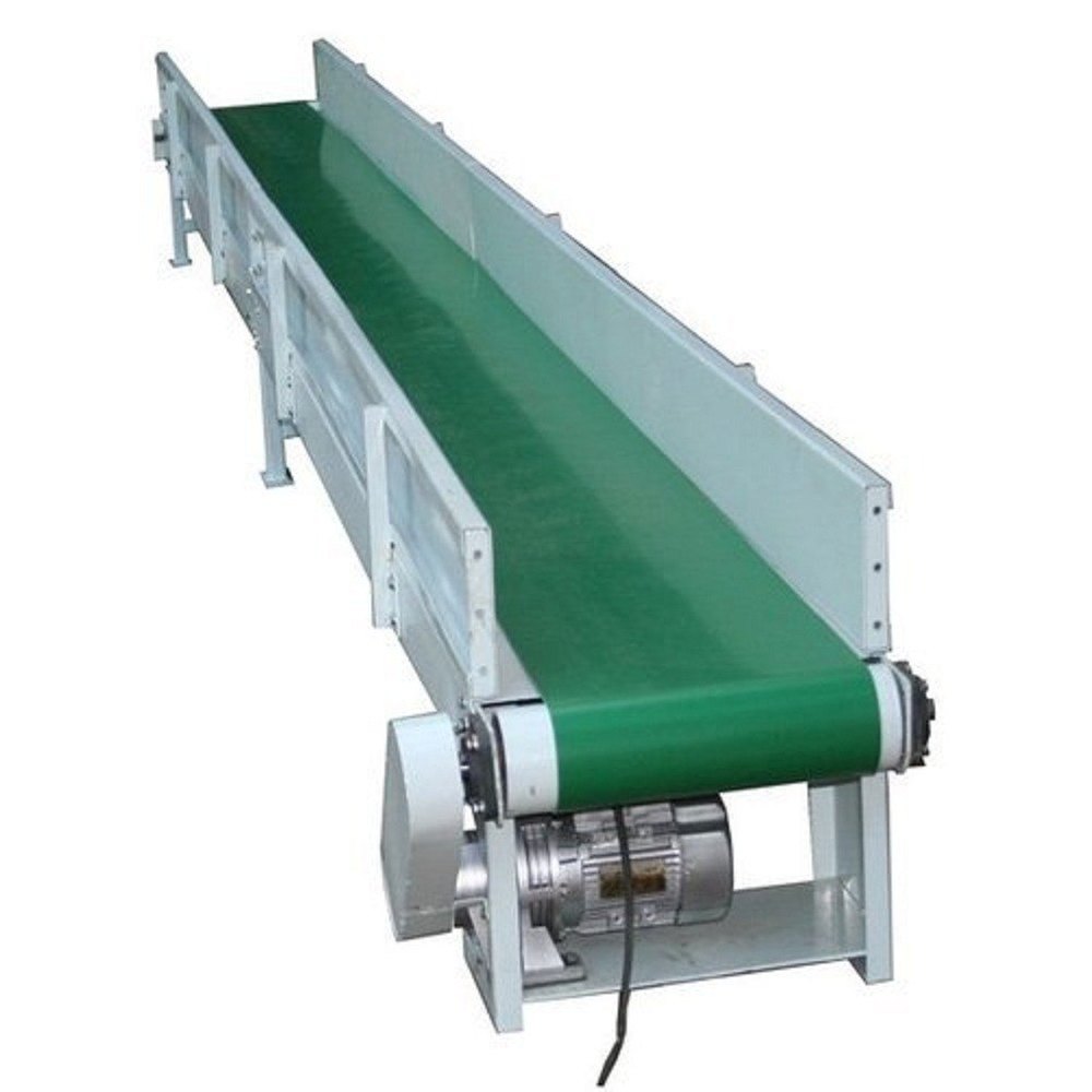 Industrial Rubber Belt Conveyor, Material Handling Capacity: 750 kg/hour