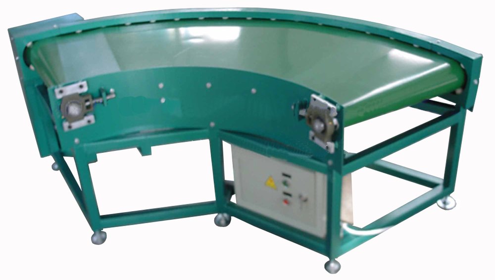 Radix Curve Belt Conveyor, Capacity: 50-100 Kg Per Feet