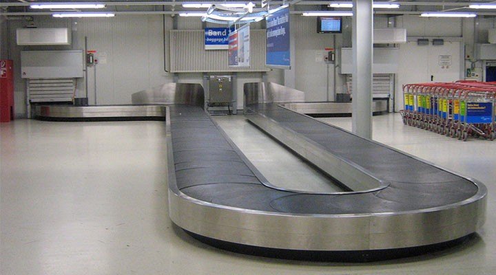 Stainless Steel PVC Baggage Airport Belt Conveyor