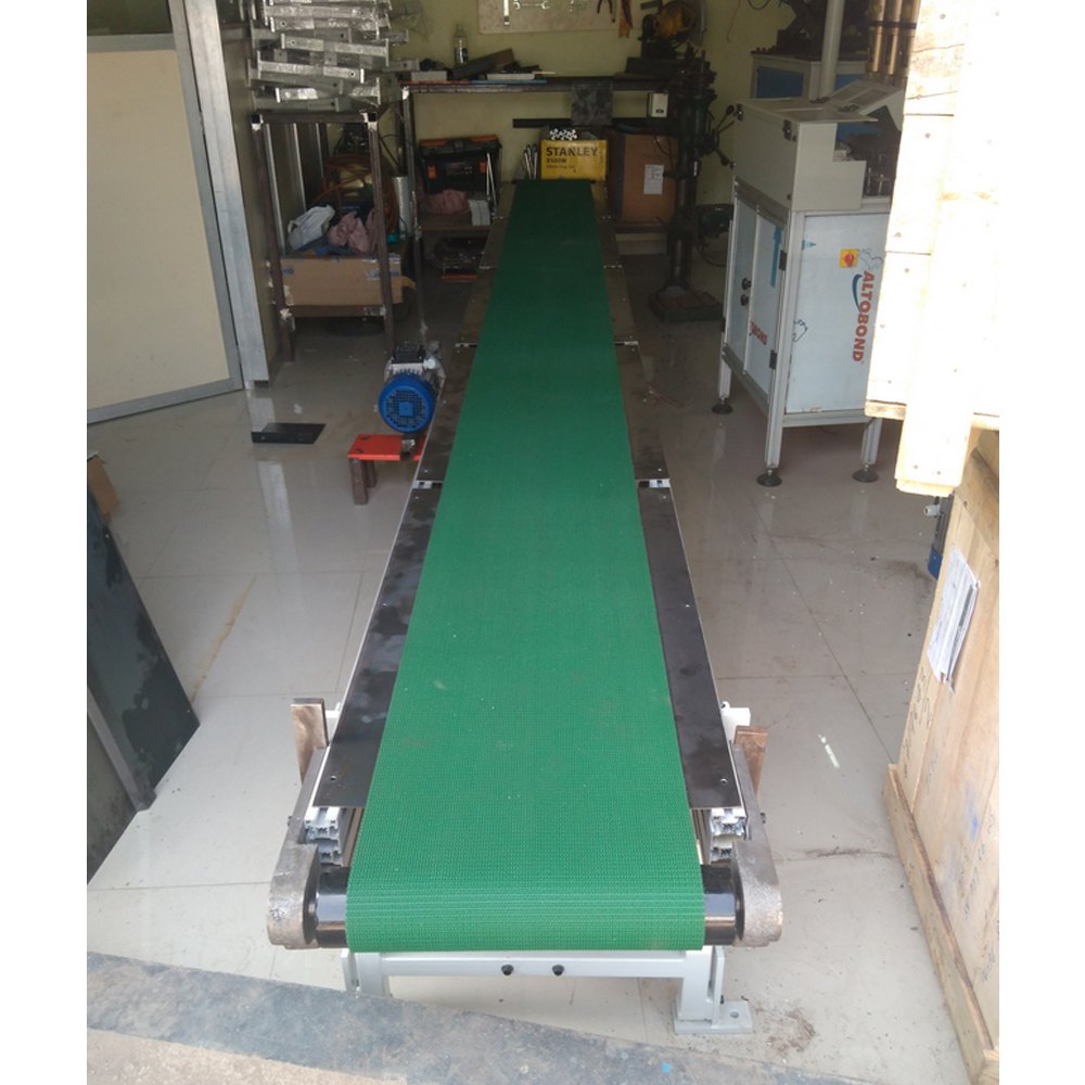 Mild Steel Slider Bed Conveyors, Capacity: 50 Kg Per Feet