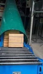 Stainless Steel Box Transfer Conveyor, Capacity: 50 kg