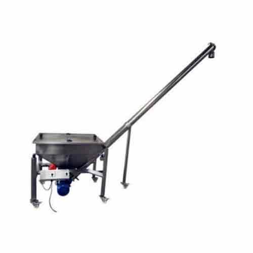 MJ Engineering Stainless Steel Inclined Screw Conveyor, Capacity: 200 Kg, 220 V