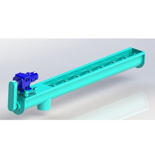 200 Mm Stainless Steel Industrial Inclined Cement Screw Conveyor, 415 V