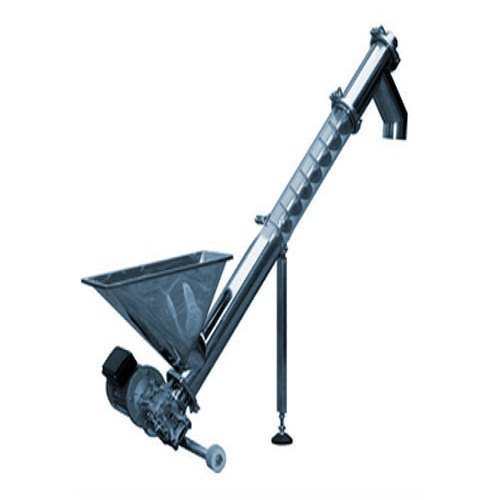 GL ENGINEERING Stainless Steel Inclined Screw Conveyor, Capacity: 200 Kg, 220 V