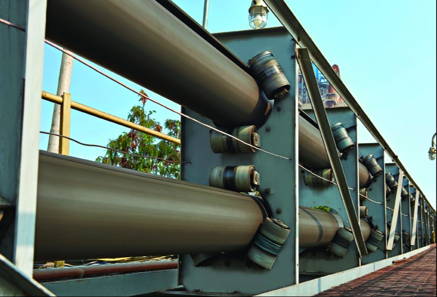 Mild Steel Pipe Conveyor, Capacity: 2 Ton, 220 - 240 V