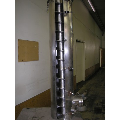 ATMA-SSC Light Grey Vertical Screw Conveyors, Three Phase Four Pole