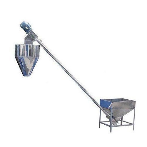 Stainless Steel Screw Elevator, Capacity: 200-500 kg, 220 V