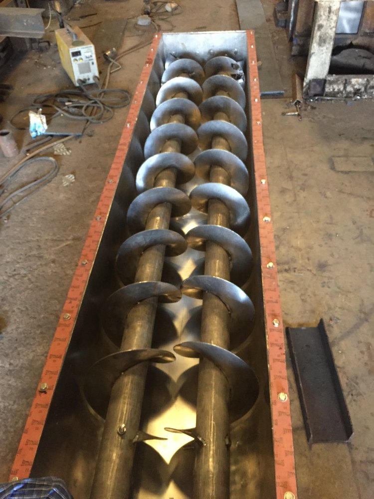 Stainless Steel Twin Screw Conveyor, 440V